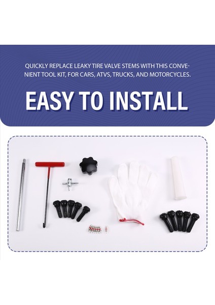 Hızlı Değiştirici Türücü Valf Kiti Valve Tür Lastik Valf TR413 Valf Değiştirme ve Kurulum Aracı Kiti Için (Yurt Dışından) indirimleri