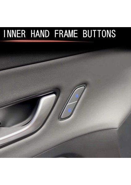 Araba Koltuğu Bellek Ayarlama Düğmesi Döşeme Çerçevesi Hyundai Kona 2024 Araç Iç Aksesuarları Karbon Fiber Desen (Yurt Dışından) fiyatları