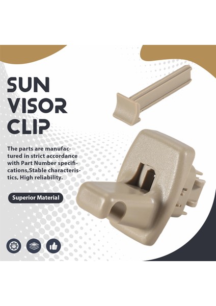 2003-2014 Için Sun Visor Tutucu Klip Klip Yolcu Veya Sürücü Tarafı 25840046 Chevrolet Express Gmc Savana Van Gray (Yurt Dışından) fırsatları