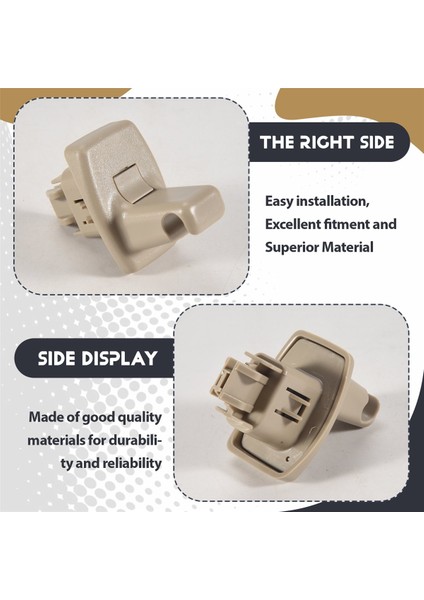 2003-2014 Için Sun Visor Tutucu Klip Klip Yolcu Veya Sürücü Tarafı 25840046 Chevrolet Express Gmc Savana Van Gray (Yurt Dışından) indirimleri