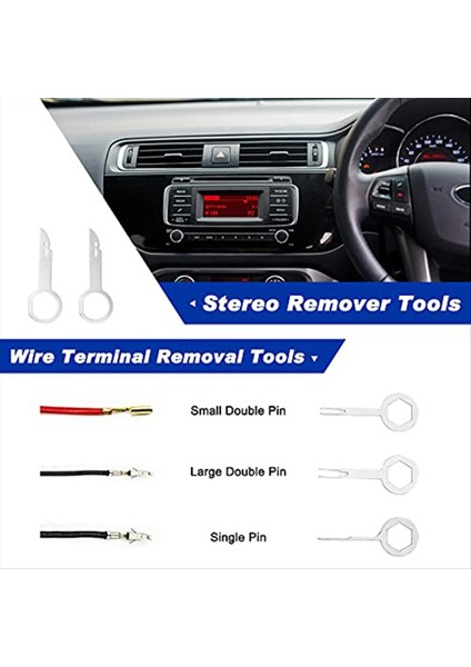 19 Adet Trim Çıkarma Aracı, Otomatik Klips Pensesi Bağlantı Elemanı Terminal Sökücü Seti, Araba Paneli/çizgi Mavisi Için Plastik Ampul Alet Kiti (Yurt Dışından) fırsatları