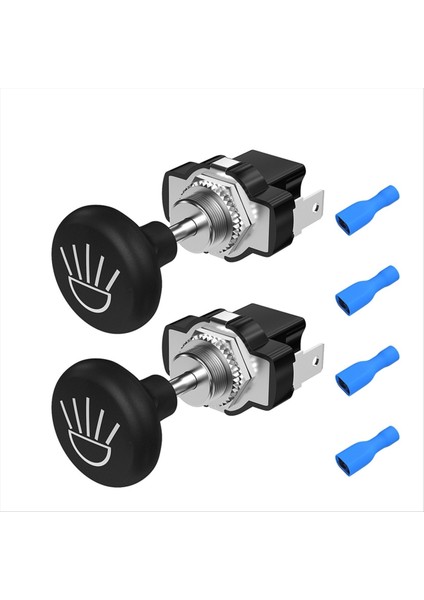 2pcs Golf Arabası Itme Çekme Işık Anahtarı 12 Volt Evrensel Far Anahtar Düğmesi Için Kulüp Arabası (Yurt Dışından)