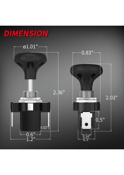 2pcs Golf Arabası Itme Çekme Işık Anahtarı 12 Volt Evrensel Far Anahtar Düğmesi Için Kulüp Arabası (Yurt Dışından) fiyatları