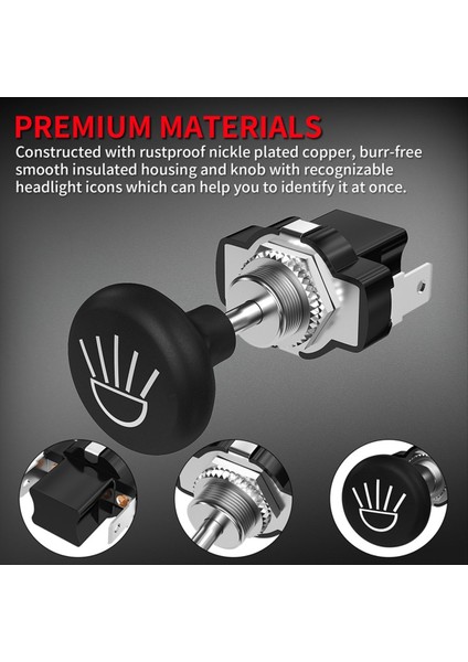 2pcs Golf Arabası Itme Çekme Işık Anahtarı 12 Volt Evrensel Far Anahtar Düğmesi Için Kulüp Arabası (Yurt Dışından) modelleri