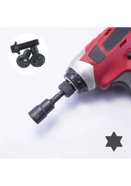 1/4 Inç Torx Yıldız Soketi Set Femal E Tipi Soketler Anahtar Veya Kablosuz Tornavida Için E8 (Yurt Dışından) fiyatları
