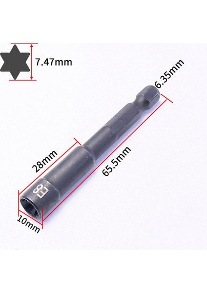 1/4 Inç Torx Yıldız Soketi Set Femal E Tipi Soketler Anahtar Veya Kablosuz Tornavida Için E8 (Yurt Dışından) indirimleri