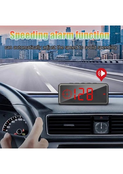 Araba Için Dijital Pusula Gps Speedometre Mph Hız Ölçer Km/h Aşırı Hız Alarmı LCD Kablosuz Kafa Araba Için Ekran (Yurt Dışından) indirimleri