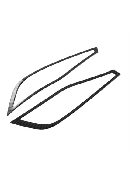 Araba Arka Sis Lambası Kapağı Trim Sisli Çerçeve Çerçevesi Toyota Harrier Için Dekorasyon Çerçevesi 2022-2024 Karbon Fiber (Yurt Dışından)