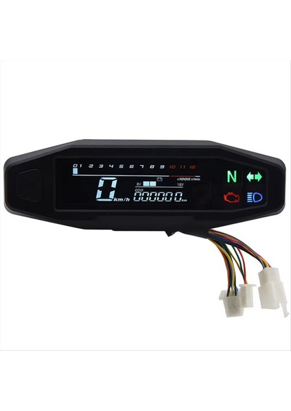 Motosiklet Hızölçer Yağ Göstergesi Takometre Evrensel Dijital Metre Göstergesi Paneli Dönüş Sinyali Işık Göstergesi (Yurt Dışından) modelleri