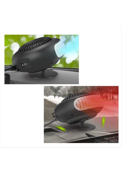 24V 200W Taşınabilir Otomatik Araba Isıtıcı Donster Demister Elektrikli Isıtıcı Ön Cam 360 Derece Döndürme Isıtma Soğutma Fanı (Yurt Dışından) fiyatları
