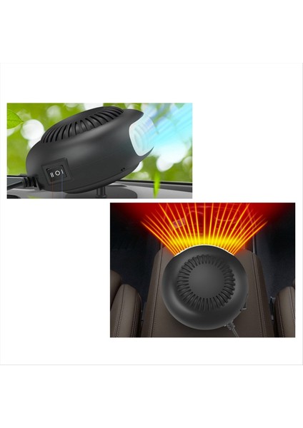 24V 200W Taşınabilir Otomatik Araba Isıtıcı Donster Demister Elektrikli Isıtıcı Ön Cam 360 Derece Döndürme Isıtma Soğutma Fanı (Yurt Dışından) fırsatları