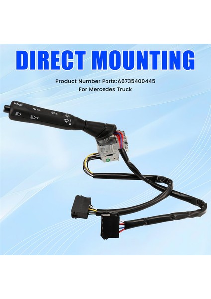 Kamyon Turn Sinyal Işık Anahtarı Kol Silecek Kombinasyon Anahtarı A6735400445 Mercedes Benz Kamyonu (Yurt Dışından) modelleri