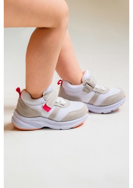 Unisex Çocuk Beyaz Günlük Spor Ayakkabı