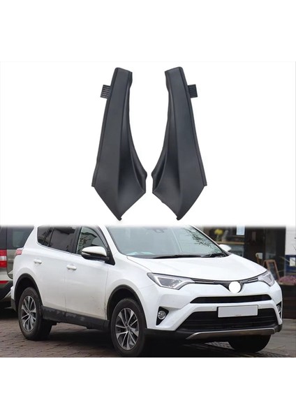 Ön Ön Cam Köşe Deflektörü Silecek Yan Kapak Kapağı 53866-42020 53867-42020 Toyota Rav4 Için 2013-2018 (Yurt Dışından) indirimleri