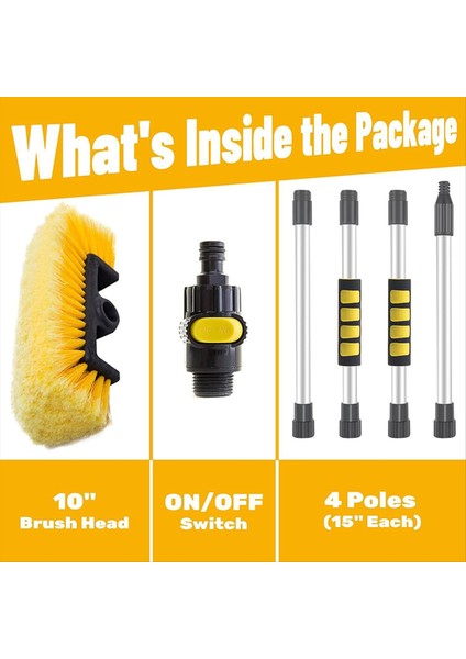 Araç Otomatik Teleskopik Uzun Çubuk Spreyler Su Fırçası Otomatik Ön Cam Penceresi Silinme Temizleyici Yıkama Aracı (Yurt Dışından) fiyatları