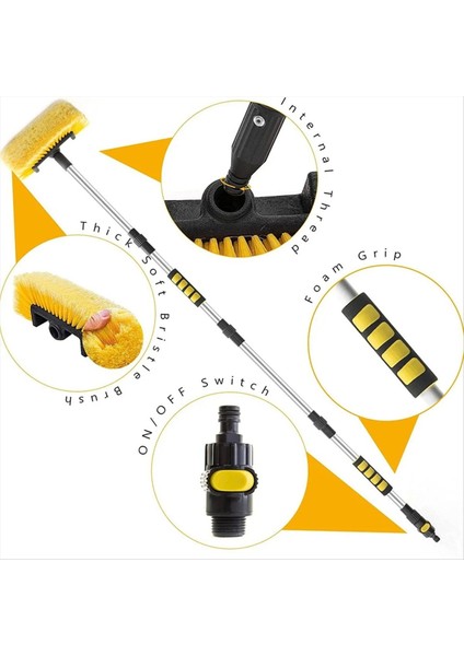 Araç Otomatik Teleskopik Uzun Çubuk Spreyler Su Fırçası Otomatik Ön Cam Penceresi Silinme Temizleyici Yıkama Aracı (Yurt Dışından) modelleri