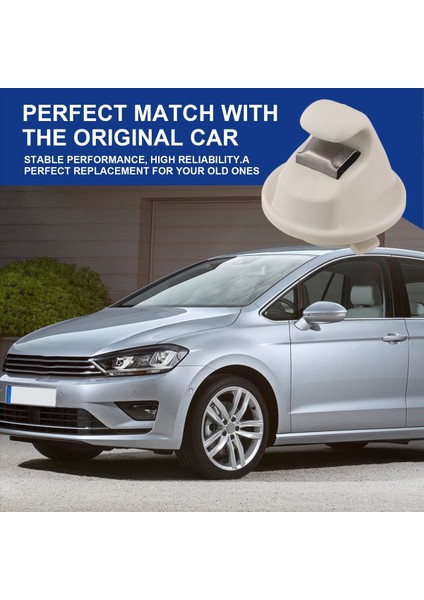 Bej Sun Visor Clip Hook Tutucu 5G0857561B Golf Için 7 Mk7 Passat B8 Polo T-Cross Tiguan Touran (Yurt Dışından) modelleri