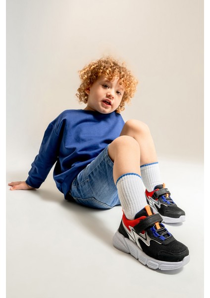 Erkek Çocuk Siyah Günlük Spor Ayakkabı