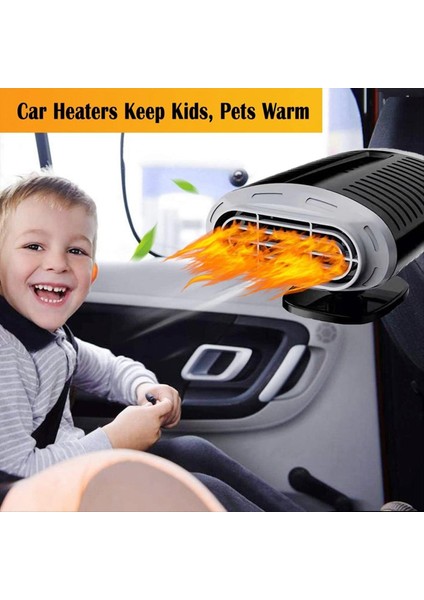 Araba Isıtıcı 12V 150W Taşınabilir Araba Isıtıcı, 2 Araç Isıtma ve Soğutma Fanı, Araba Ön Cam Dolap Demister (Yurt Dışından) fiyatları