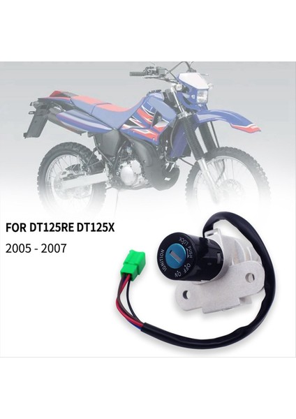 Motosiklet Kontağı Anahtarı Kilit Koltuk Kilit Yakıt Kapağı Kilidi Yamaha Için Anahtar DT125RE DT125X 2005-2007 (Yurt Dışından) modelleri