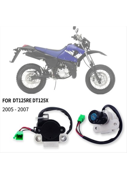 Motosiklet Kontağı Anahtarı Kilit Koltuk Kilit Yakıt Kapağı Kilidi Yamaha Için Anahtar DT125RE DT125X 2005-2007 (Yurt Dışından) indirimleri