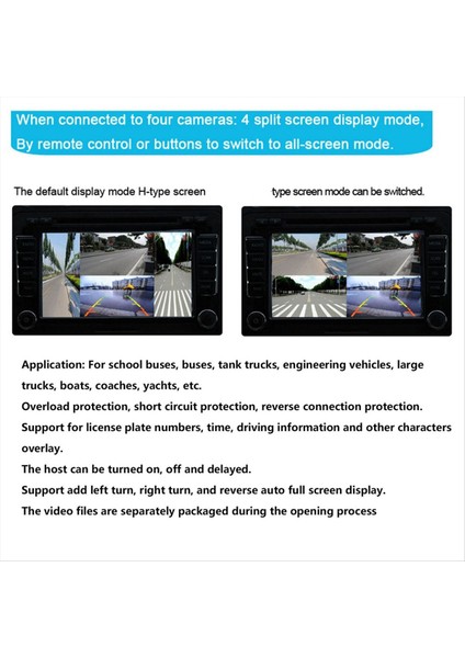 Mobil Dijital Video Splitter 4 Kanallı Mini Video Splitter 720P Otobüsler Için Kamyonlar Tekneler Yatlar Araç Video Splitter (Yurt Dışından) modelleri