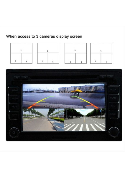 Mobil Dijital Video Splitter 4 Kanallı Mini Video Splitter 720P Otobüsler Için Kamyonlar Tekneler Yatlar Araç Video Splitter (Yurt Dışından) fırsatları