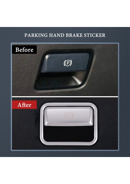 Otopark El Freni Sticker P Düğme Fren Anahtarı Çerçeve Kapak Benz ML350 GL450 Amg W166 W176 W246 X156 (Yurt Dışından) fırsatları