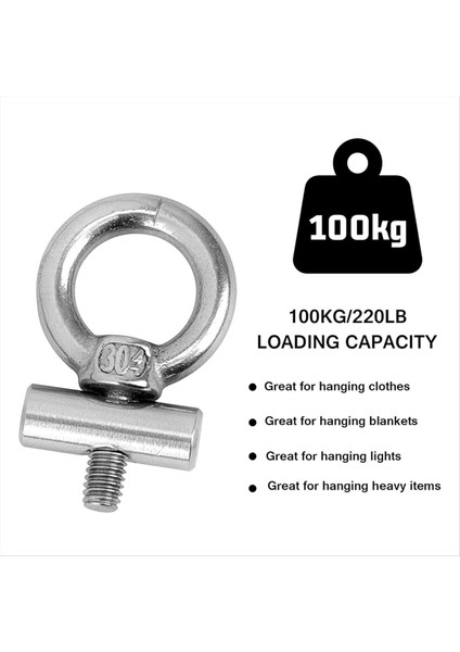 10 Adet Tente Demiryolu Tenleri 6mm 10 Karabinalı, 304 Paslanmaz Çelik Rv Tente Kancaları Işıklar Için Kamp Tente (Yurt Dışından) indirimleri