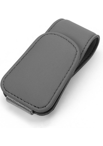 Araba Için Manyetik Deri Güneş Gözlüğü Tutucu, Araba Vizörü Için Güneş Gözlüğü Klibi, Otomatik Iç Aksesuarlar Evrensel (Gri) (Yurt Dışından)