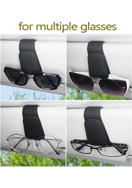 Araba Için Manyetik Deri Güneş Gözlüğü Tutucu, Araba Vizörü Için Güneş Gözlüğü Klibi, Otomatik Iç Aksesuarlar Evrensel (Gri) (Yurt Dışından) indirimleri
