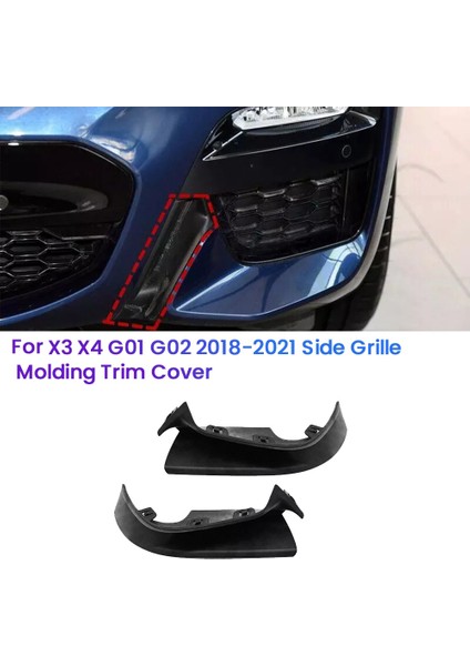 1paır Bmw X3 X4 G01 G02 2018-2021 51118070393/51118070394 Yan Izgara Kalıplama Kapak Kapağı Için Ön Tampon Dış Parantez (Yurt Dışından) fiyatları