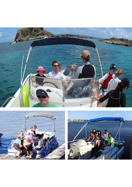 Tekne Üst Kapağı, Oxford Kumaş Bimini Üst Yat Kapağı, Güneşlik Tekne Tente Uv Işınlarına Karşı Güçlü Koruma, 61-72 Inç A (Yurt Dışından) modelleri