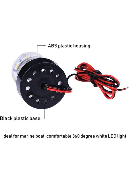Tekne Yat Navigasyon Ankraj Ligts Tüm Tur 360 Derece Beyaz 12V LED Gün Işığı Su Geçirmez Sinyal Işıkları (Yurt Dışından) fırsatları