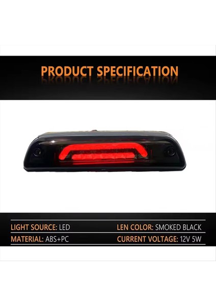 Araba Üçüncü Fren LED Işık Kuyruklu Durdurma Sinyal Lambası Toyota Tacoma 1995-2017 Aksesuarlar Dış Parçalar Kırmızı Füme Kırmızı (Yurt Dışından) indirimleri