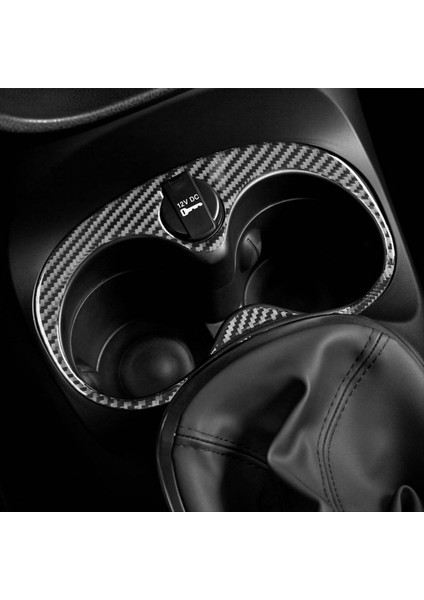 Fiat 500L 2014-2017 Yumuşak Karbon Fiber Araç Merkezi Kontrol Kupası Tutucu Kapak Döşeme Sticker Iç Aksesuarlar (Yurt Dışından) indirimleri