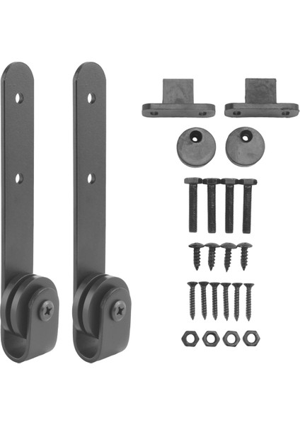 10PCS 0.63 Inç-0.78 Inç Karbon Çelik Dolap Sürgülü Kapı Kapısı Barn Donanım Kiti Sürgülü Kapı Çember Asma Demiryolu Slaytları (Yurt Dışından)