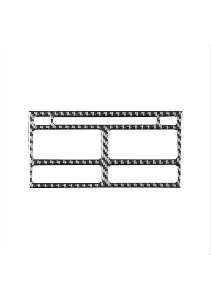 Karbon Fiber Merkez Konsolu CD Radyo/iklim Kontrolü Kapak Jaguar Xf 2008-2015 Iç Aksesuarlar Için (Yurt Dışından)