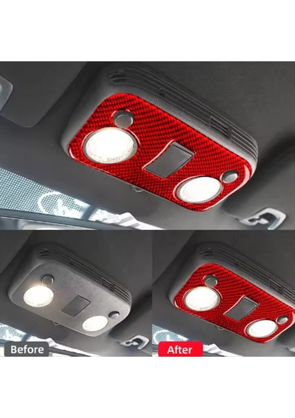 Araba Çatı Okuma Işık Paneli Çıkartma Genel Konsol Trim Çerçeve Ford Mustang Için Araç Iç Aksesuarları 2015-2019 (Yurt Dışından) fiyatları