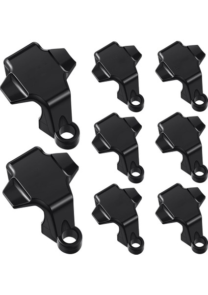 Tekne Tampon Klipleri, Yerleştirme Için Tekne Çamurluk Klipleri, Tekne Kare Ray Çamurluk Askıları, 8 Adet Siyah (Yurt Dışından)