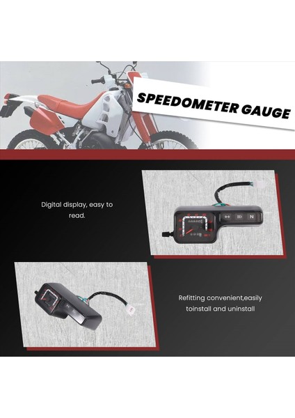Motosiklet LCD Dijital Speedometre Takometre Honda XR250 CRM250 BAJA250 Için (Yurt Dışından) fiyatları