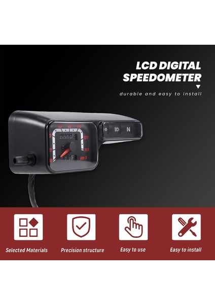 Motosiklet LCD Dijital Speedometre Takometre Honda XR250 CRM250 BAJA250 Için (Yurt Dışından) fırsatları