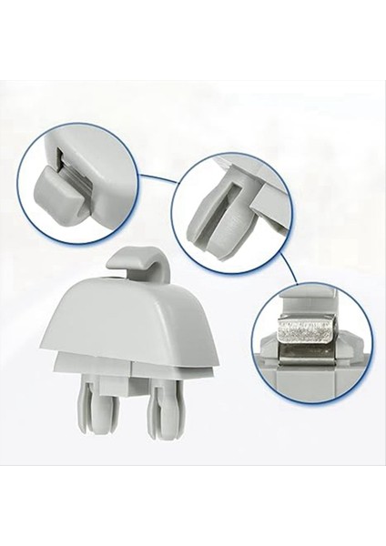 Araba Güneşi Vizör Klips Plastik Güneş Vizör Kanca Klips Volkswagen Için Passat Audi A6 6R0857561 Gri (Yurt Dışından) modelleri