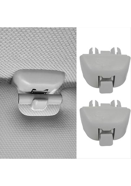 Araba Güneşi Vizör Klips Plastik Güneş Vizör Kanca Klips Volkswagen Için Passat Audi A6 6R0857561 Gri (Yurt Dışından) fırsatları