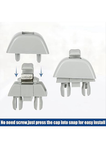 Araba Güneşi Vizör Klips Plastik Güneş Vizör Kanca Klips Volkswagen Için Passat Audi A6 6R0857561 Gri (Yurt Dışından) indirimleri