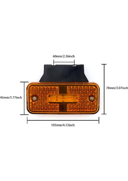 10PCS 12V 24V Boşluk Işığı Dönüş Sinyali Işık Uyarı Işık Kuyruğu Işığı Araba Kamyon Römorku LED Yan Işaret Işığı (Yurt Dışından) fiyatları