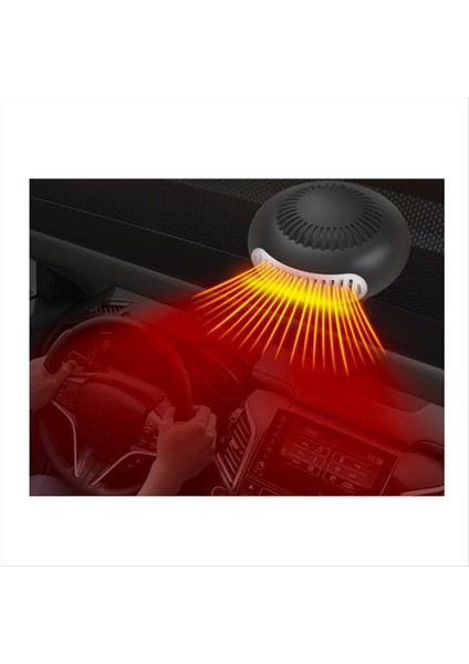 12V 120W Taşınabilir Otomatik Araç Isıtıcı Doster Demister Elektrikli Isıtıcı Ön Cam 360 Derece Döndürme Isıtma Soğutma Fanı (Yurt Dışından) fırsatları