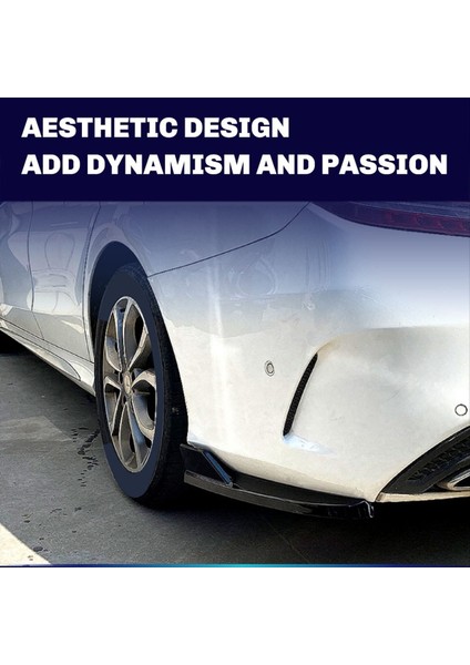 Araba Arka Tampon Canard Dudak Ayırıcı Yan Havalandırma Kiti Mercedes Benz C-Class W205 Coupe C205 2015-2021 (Yurt Dışından) fırsatları