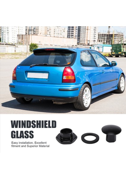 Arka Ön Cam Cam Dikme Donanım Kiti Honda Civic Için Fit 92-95 Hatchback Eg6 Crv Siyah (Yurt Dışından) modelleri