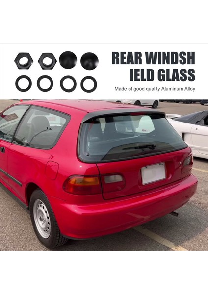 Arka Ön Cam Cam Dikme Donanım Kiti Honda Civic Için Fit 92-95 Hatchback Eg6 Crv Siyah (Yurt Dışından) fırsatları